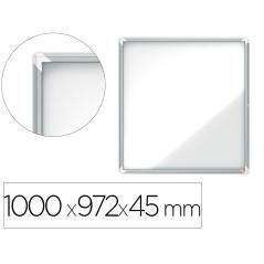 Vitrina de anuncios nobo premium plus magnética de exterior 12 x din a4 1000x972x45 mm - Imagen 1