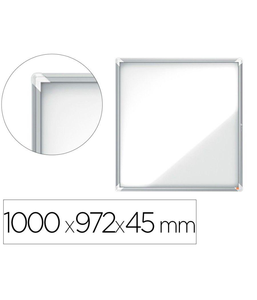 Vitrina de anuncios nobo premium plus magnética de exterior 12 x din a4 1000x972x45 mm - Imagen 1