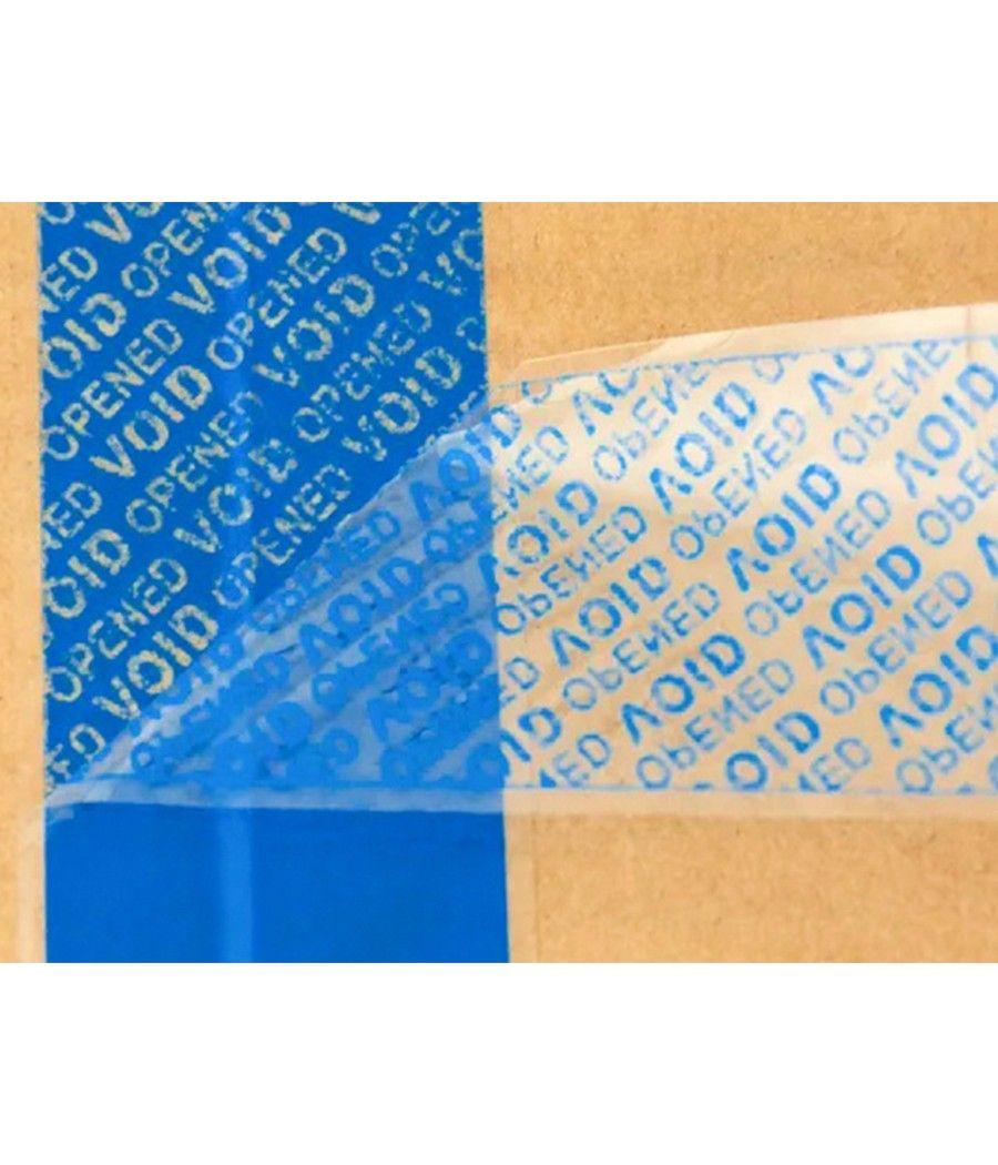 Cinta seguridad q-connect precinto postal azul 35 mt x 33 mm - Imagen 7