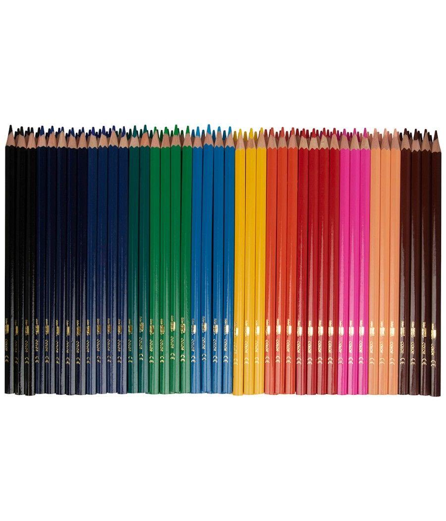 Lápices de colores liderpapel school pack de 144 unidades 12 colores x 12 unidades - Imagen 4