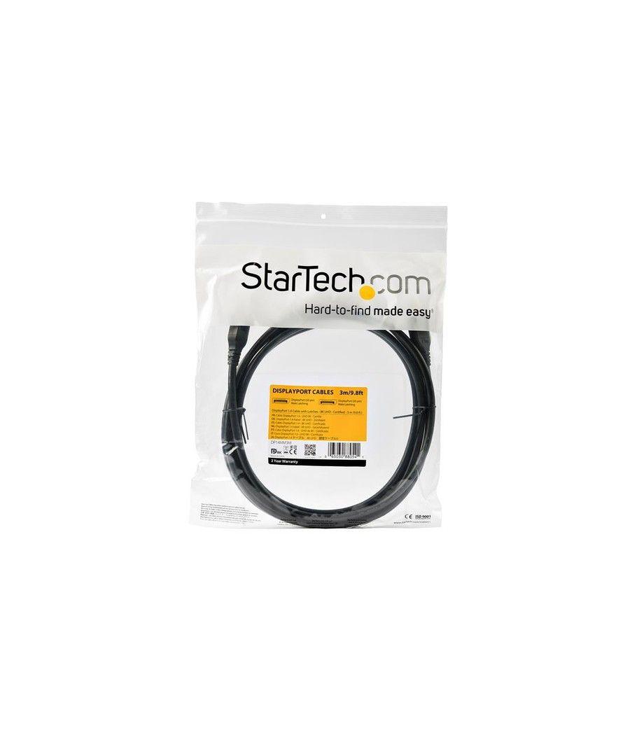 StarTech.com Cable DisplayPort 1.4 de 3m - Certificado VESA - 8K 60Hz - HBR3 - HDR - Cable de Monitor DP a DP - UltraHD 4K 120Hz