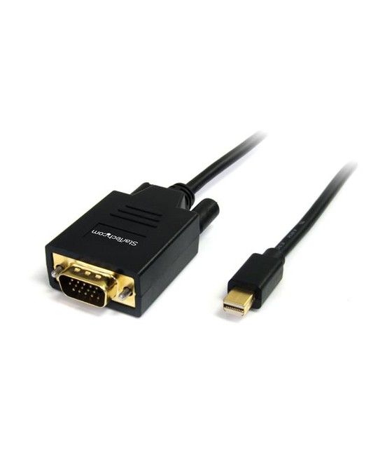 StarTech.com Cable Adaptador Conversor Mini DisplayPort a VGA 1,8m - Mini DP a HD15 - Macho a Macho - Imagen 1