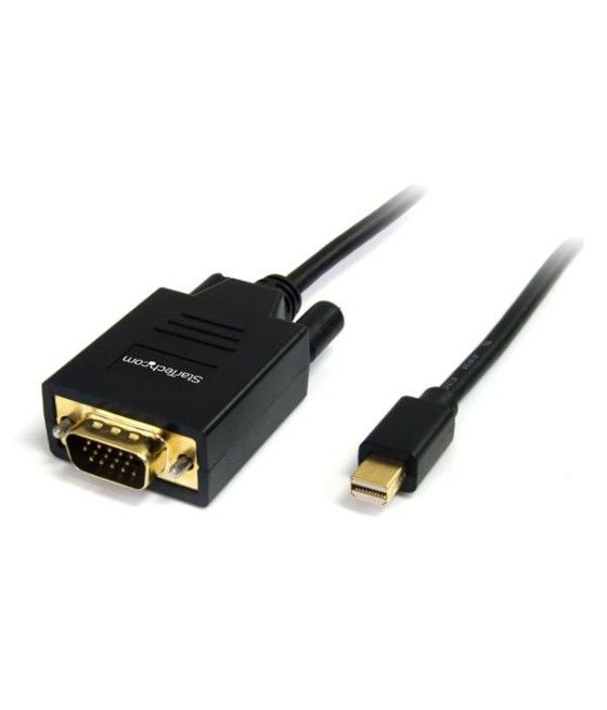 StarTech.com Cable Adaptador Conversor Mini DisplayPort a VGA 1,8m - Mini DP a HD15 - Macho a Macho - Imagen 2