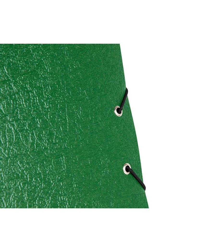 Carpeta proyectos liderpapel folio lomo 90mm cartón gofrado verde - Imagen 6