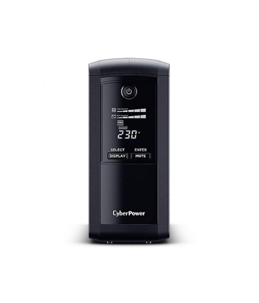 Sai línea interactiva cyberpower vp1000elcd/ 1000va-550w/ 4 salidas/ formato torre - Imagen 2