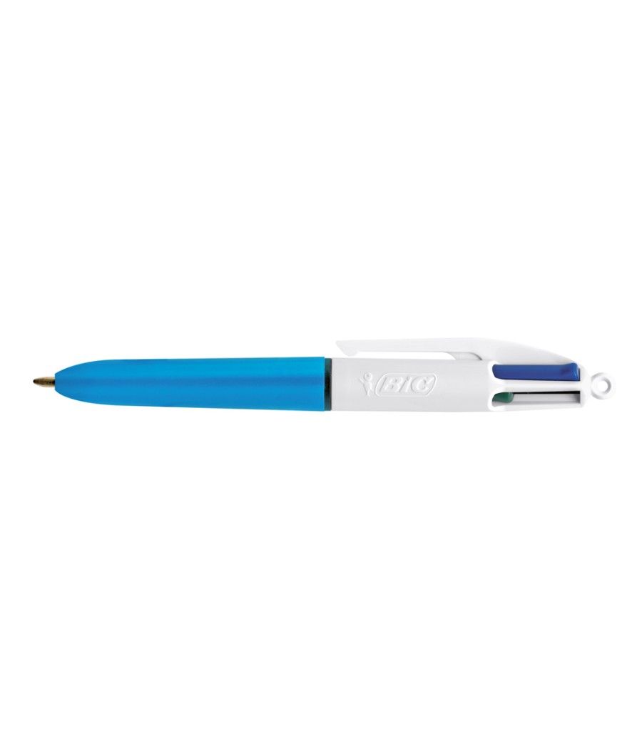 Bolígrafo bic cuatro colores mini punta media 1mm pack 12 unidades - Imagen 2