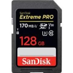 Tarjeta sandisk extreme pro sdxc card 128gb - 170mb - s v30 uhs - i u3 - Imagen 1