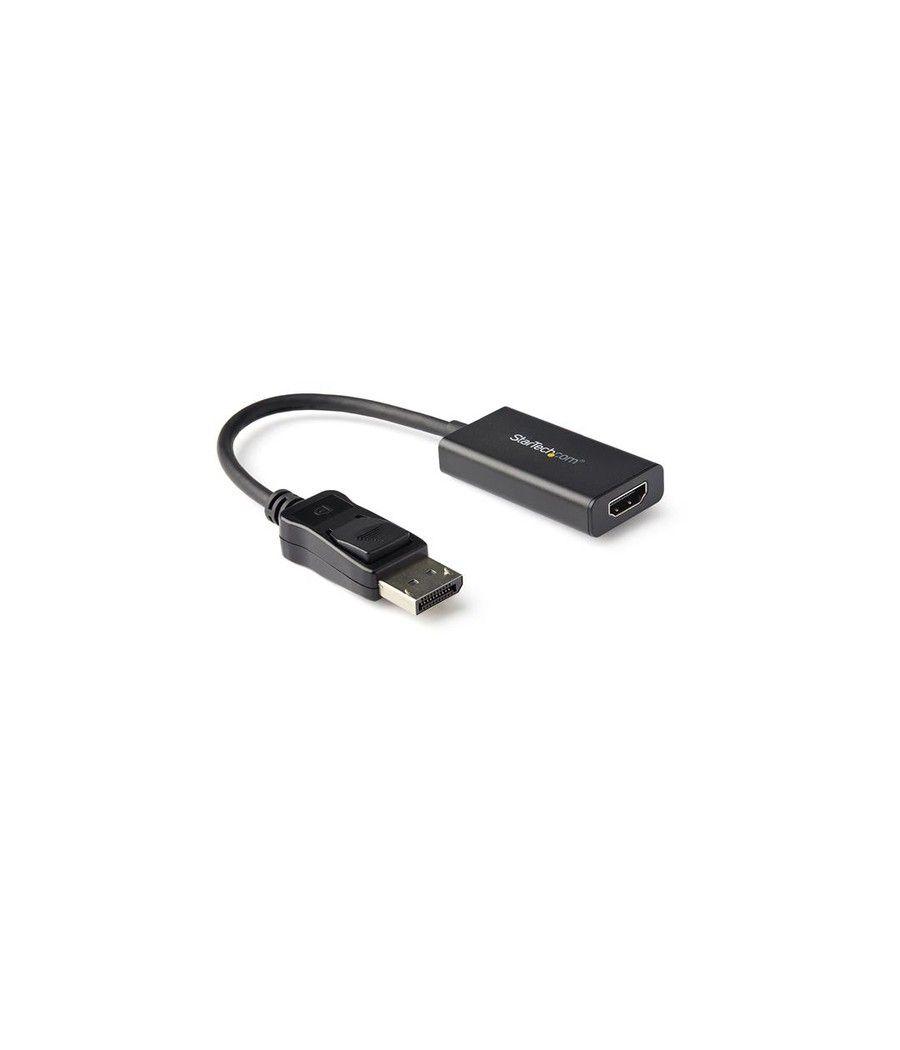 StarTech.com Adaptador DisplayPort a HDMI con HDR - 4K 60Hz - Negro - Imagen 1