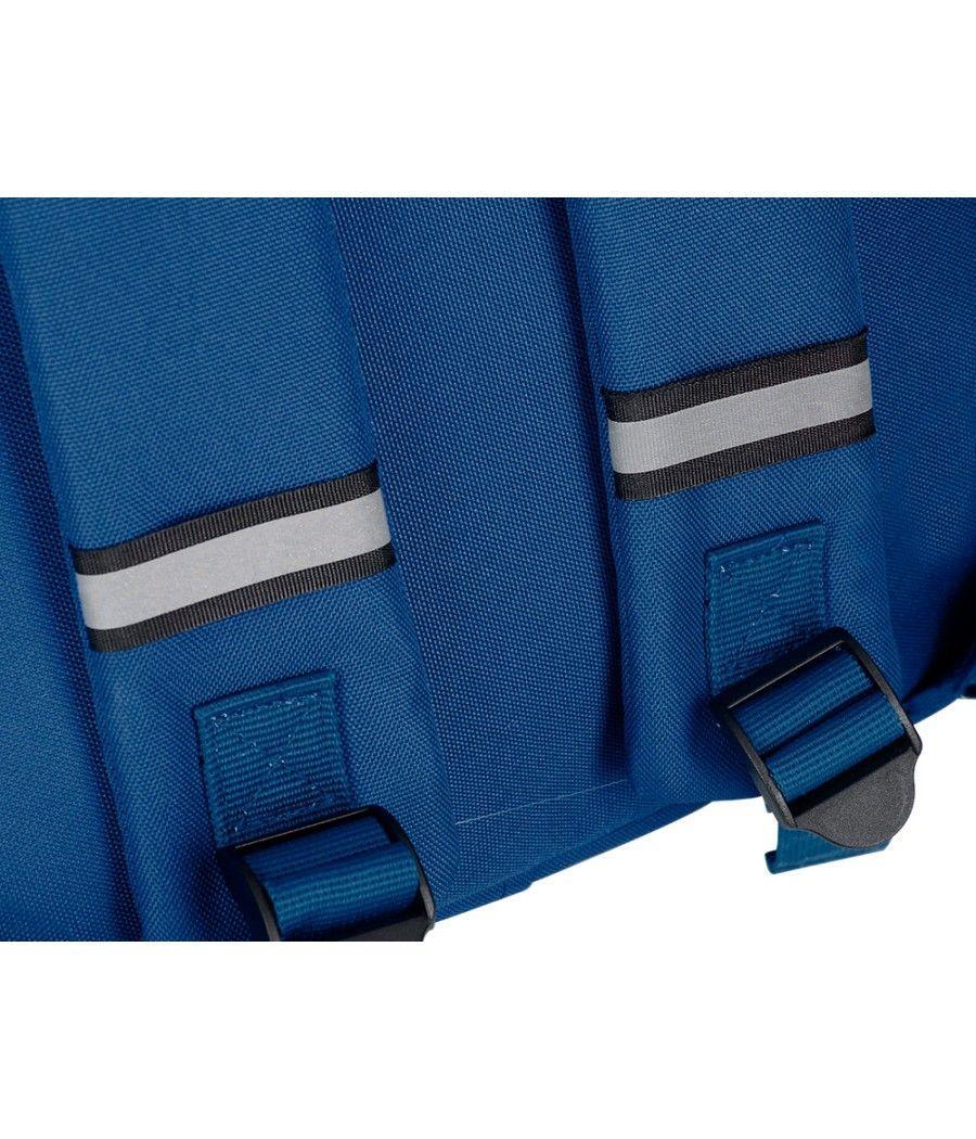 Cartera antartik mochila 2 asas y bolsillos exteriores azul 300x115x390 mm - Imagen 11