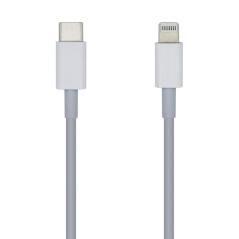 Aisens cable-apple -usb type c-lighting-2a, 2m carga rápida blanco