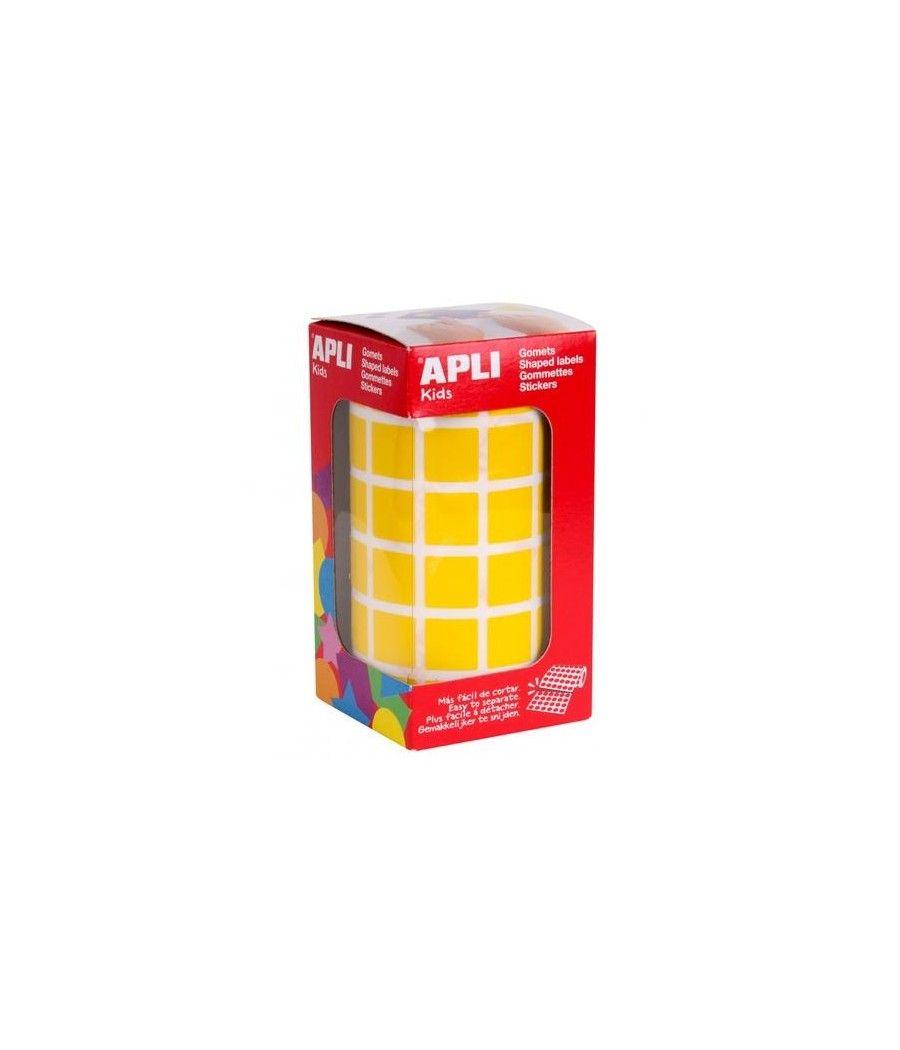 APLI GOMETS TRIANGULARES 15MM ROLLO AMARILLO - Imagen 1