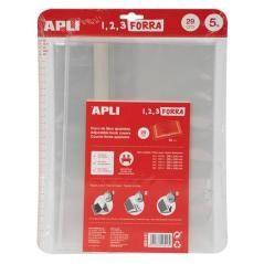 APLI FORRO DE LIBROS CON SOLAPA AJUSTABLE PP 290MM -BLISTER 5U- - Imagen 1