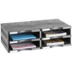 Archivo 2000 módulo archivodoc 4 huecos estandar para formato din a4 360x600x165 mm negro