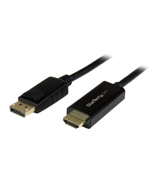 StarTech.com Cable Conversor DisplayPort a HDMI de 2m - Color Negro - Ultra HD 4K - Imagen 1