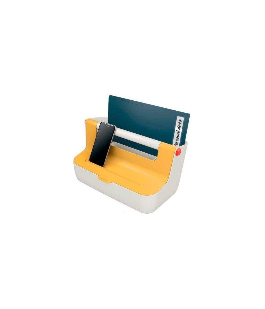 LEITZ CAJA DE ALMACENAMIENTO PORTÁTIL COSY C/ASA ABS AMARILLO - Imagen 1