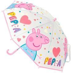 SAFTA PARAGUAS MANUAL 46CM PEPPA PIG "HAVING FUN" - Imagen 1