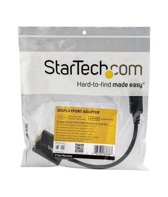 StarTech.com Adaptador Conversor de Vídeo DisplayPort DP a VGA HD15 - Convertidor Activo - 1920x1200 - Imagen 5