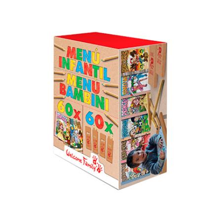 Kit para colorear welcome family con 60 cuadernos para colorear y 60 cajas de 4 lápices de colores surtidos - Imagen 1