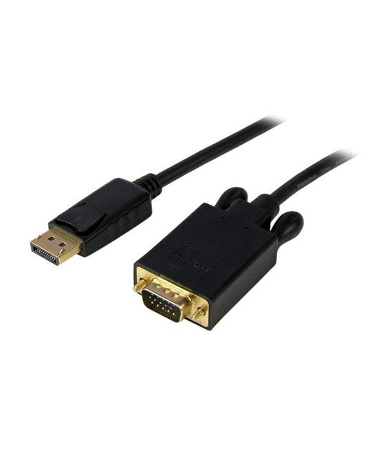 StarTech.com Cable 91cm de Vídeo Adaptador Conversor DisplayPort DP a VGA - Convertidor Activo - 1080p - Negro - Imagen 1