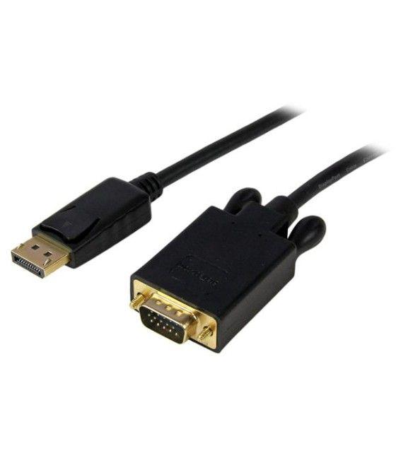StarTech.com Cable 1,8m de Vídeo Adaptador Conversor DisplayPort DP a VGA - Convertidor Activo - 1080p - Negro - Imagen 2