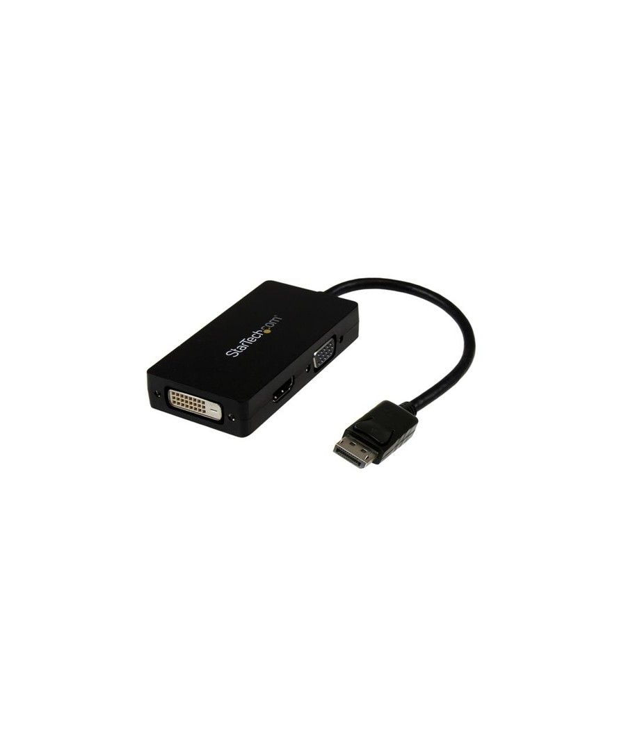 StarTech.com Adaptador Conversor DisplayPort a VGA DVI o HDMI - Convertidor A/V 3 en 1 para viajes - Imagen 1
