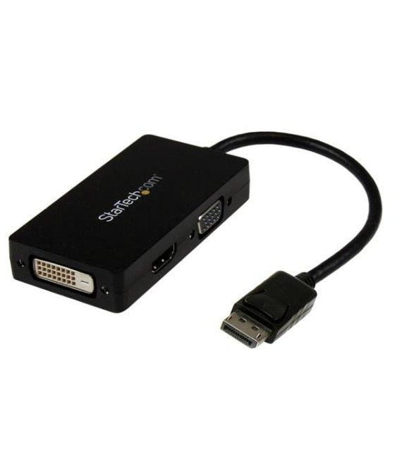 StarTech.com Adaptador Conversor DisplayPort a VGA DVI o HDMI - Convertidor A/V 3 en 1 para viajes - Imagen 2
