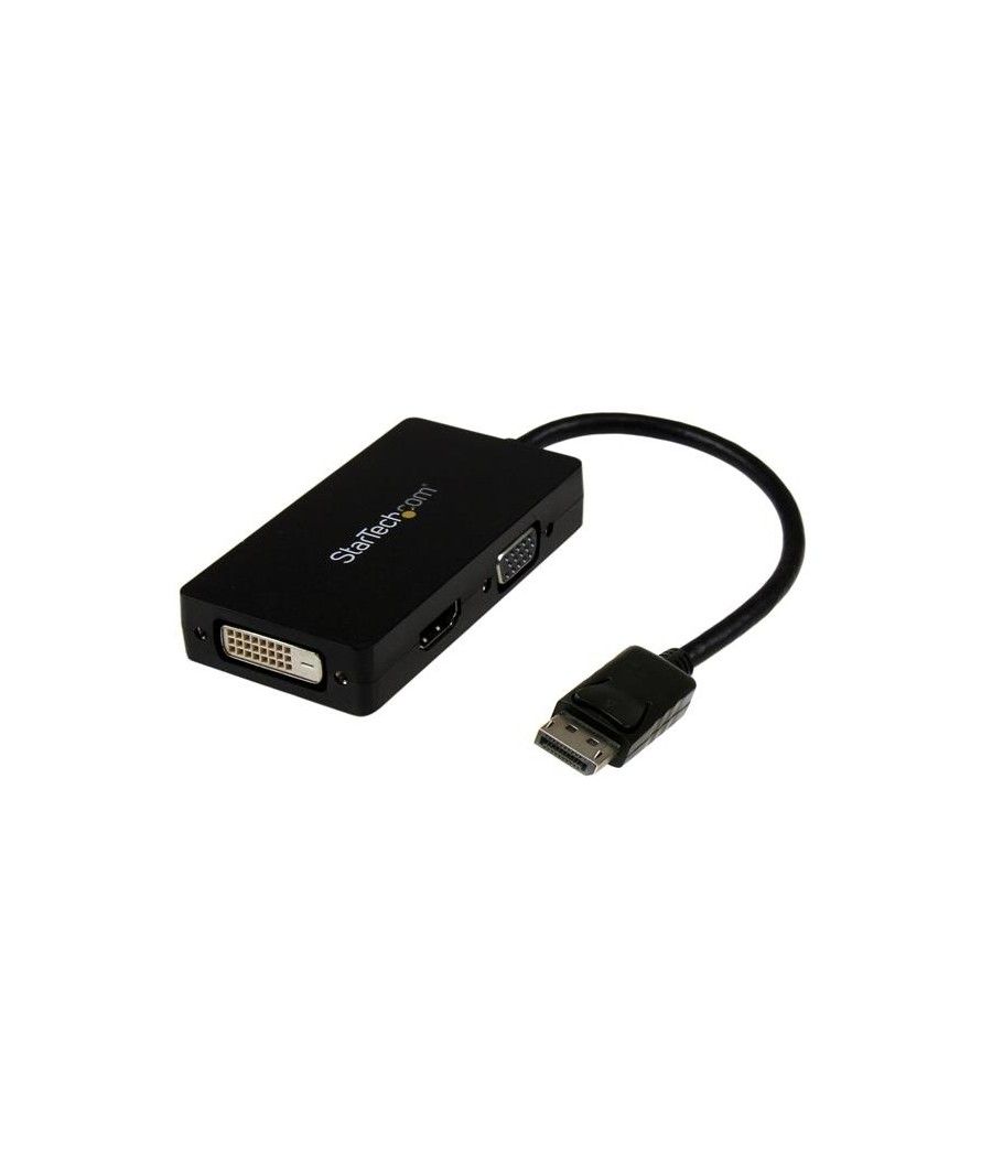 StarTech.com Adaptador Conversor DisplayPort a VGA DVI o HDMI - Convertidor A/V 3 en 1 para viajes - Imagen 2