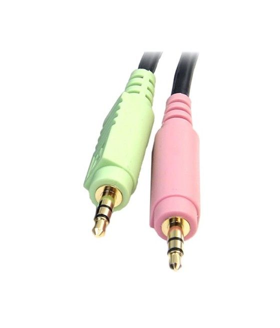StarTech.com Cable Conmutador KVM USB DisplayPort 4 en 1 c/ Audio y Micrófono - 6 pies - Imagen 8