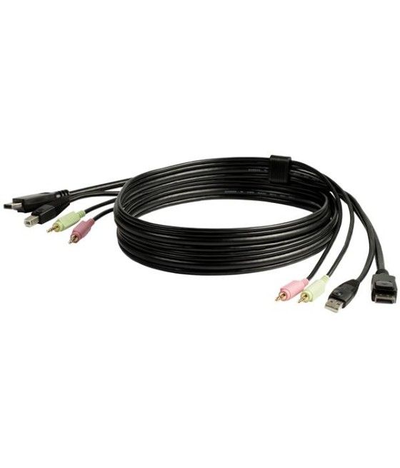 StarTech.com Cable Conmutador KVM USB DisplayPort 4 en 1 c/ Audio y Micrófono - 6 pies - Imagen 9