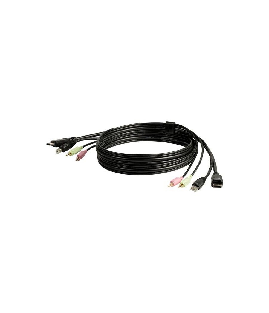 StarTech.com Cable Conmutador KVM USB DisplayPort 4 en 1 c/ Audio y Micrófono - 6 pies - Imagen 9