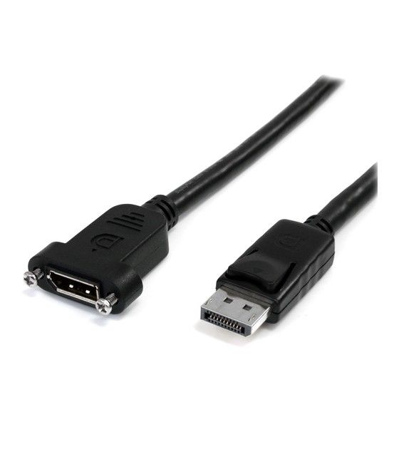 StarTech.com Cable de 91cm DisplayPort de Montaje en Panel - 4K x 2K - Cable DisplayPort 1.2 de Extensión de Vídeo Macho a Hembr