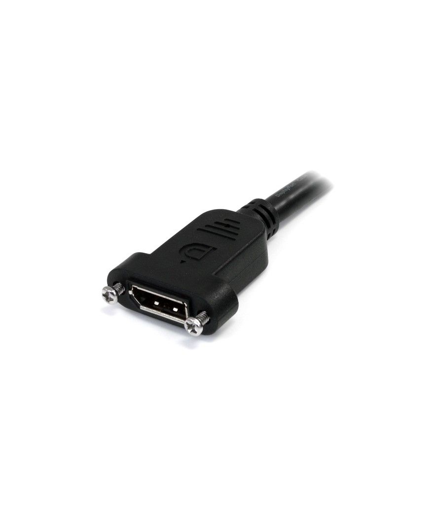 StarTech.com Cable de 91cm DisplayPort de Montaje en Panel - 4K x 2K - Cable DisplayPort 1.2 de Extensión de Vídeo Macho a Hembr
