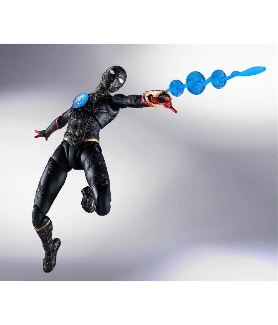 Figura tamashii nations marvel spider - man no way home spider - man traje negro & dorado sh figuarts - Imagen 1