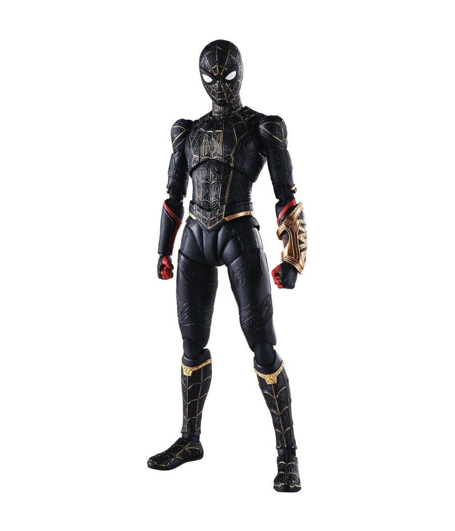 Figura tamashii nations marvel spider - man no way home spider - man traje negro & dorado sh figuarts - Imagen 2