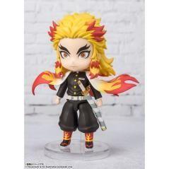 Figura tamashii nations demon slayer kimetsu no yaiba kyojuro rengoku flame breathing mugen train figuarts mini - Imagen 4