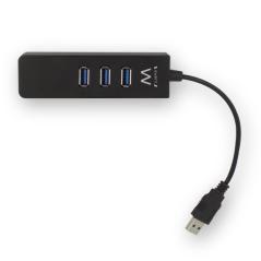 Hub usb ewent 3 puertos + 1 puerto gigabit lan - usb 3.1 gen 1 - Imagen 9