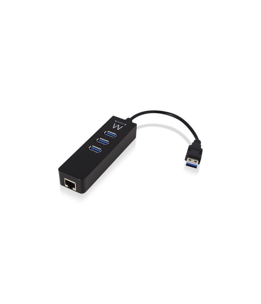 Hub usb ewent 3 puertos + 1 puerto gigabit lan - usb 3.1 gen 1 - Imagen 12