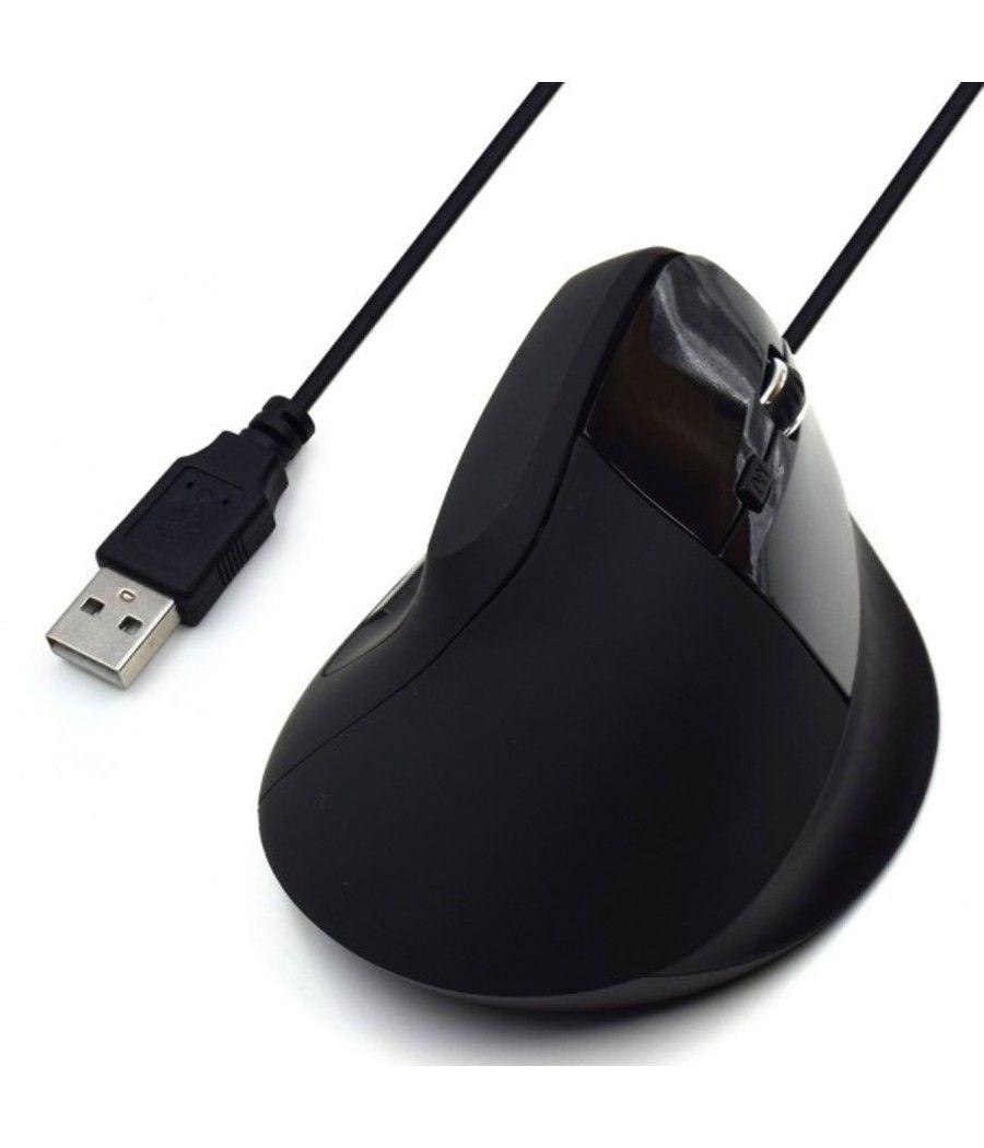 Mouse raton vertical ergonomico ewent ew3157 usb - 1800dpi - negro - Imagen 6