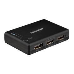 Switch hdmi 5*1 fonestar fo - 22sw51 - 5 entradas - 1 salida - resolución uhd 4k 60hz - botón selector - mando a distancia - plu