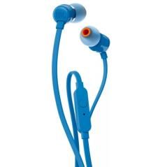 Auriculares intrauditivos jbl t110 blue - pure bass - drivers 9mm - cable plano - manos libres - Imagen 5