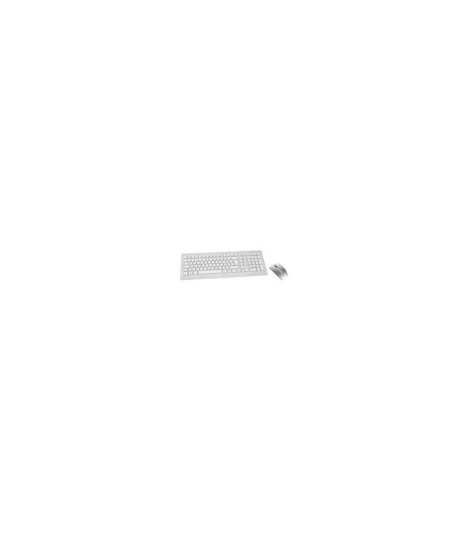 Teclado + raton cherry dw 8000 inalambrico ultrasilencioso blanco - plata - Imagen 5