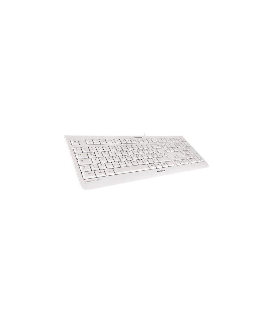 Teclado cherry kc 1000 silencioso usb ultra slim blanco - Imagen 11