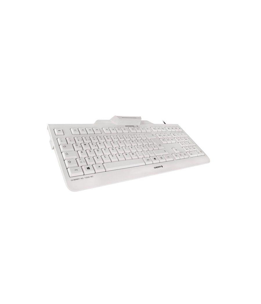 Teclado cherry kc 1000 sc lector de tarjeta chip integrado dni usb blanco - Imagen 12
