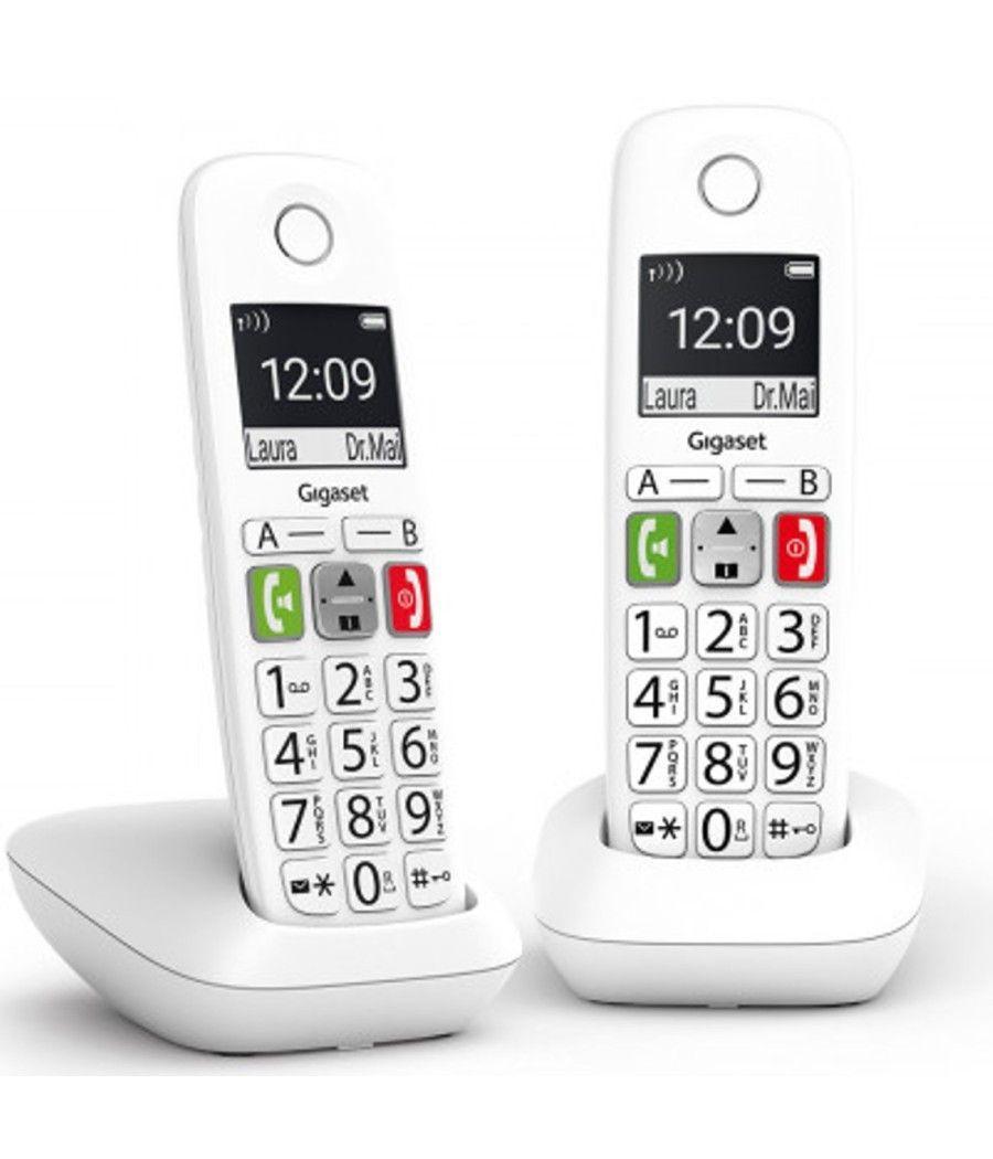 Telefono fijo inalambrico gigaset e290 duo blanco 300 numeros - 42 tonos - Imagen 2