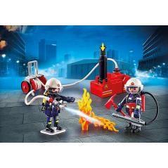 Playmobil ciudad accion - bomberos con bomba de agua - Imagen 7