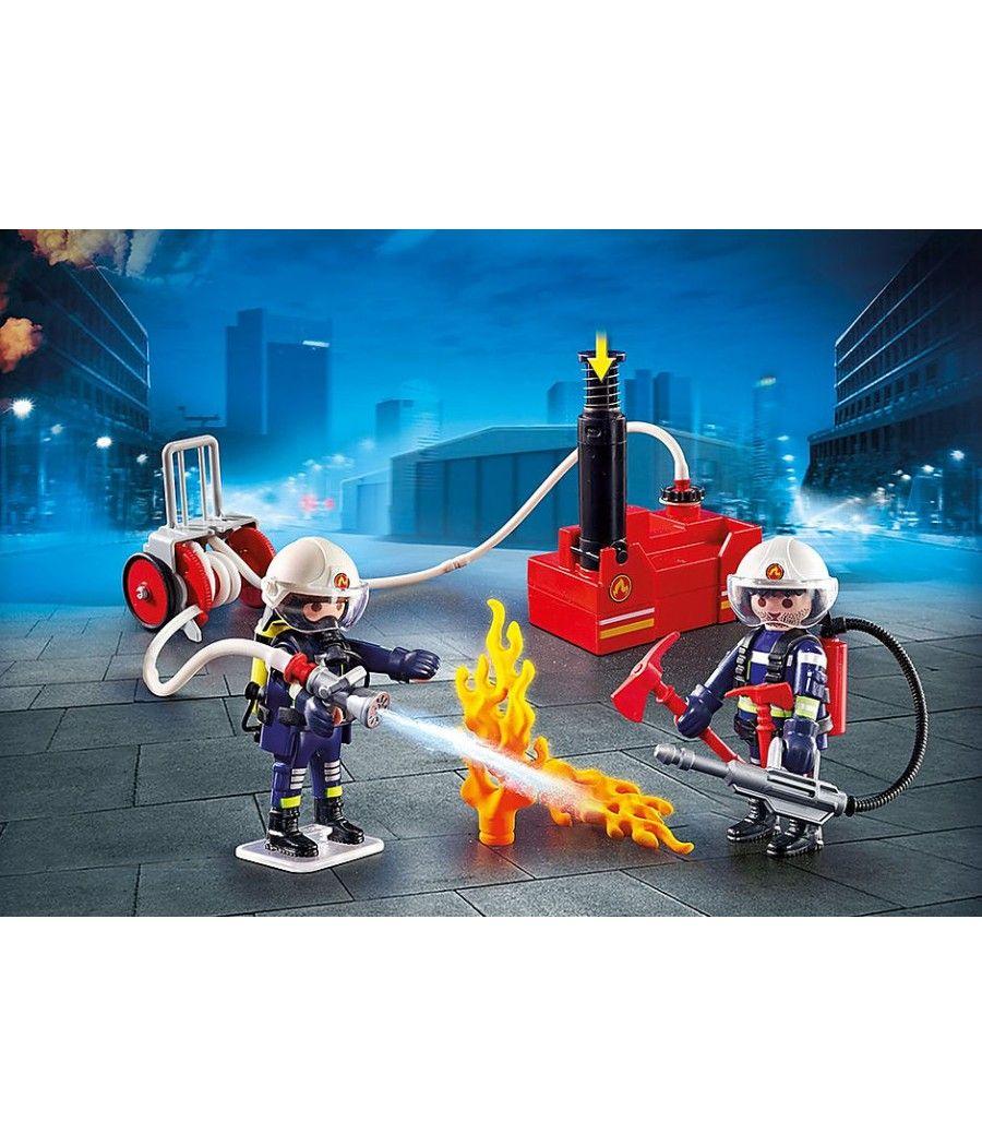 Playmobil ciudad accion - bomberos con bomba de agua - Imagen 7