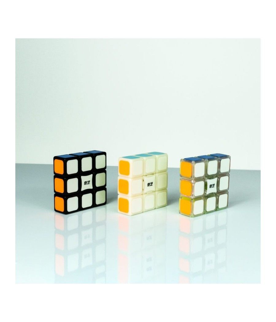 Cubo de rubik qiyi super floppy 3x3x1 bordes negros - Imagen 3