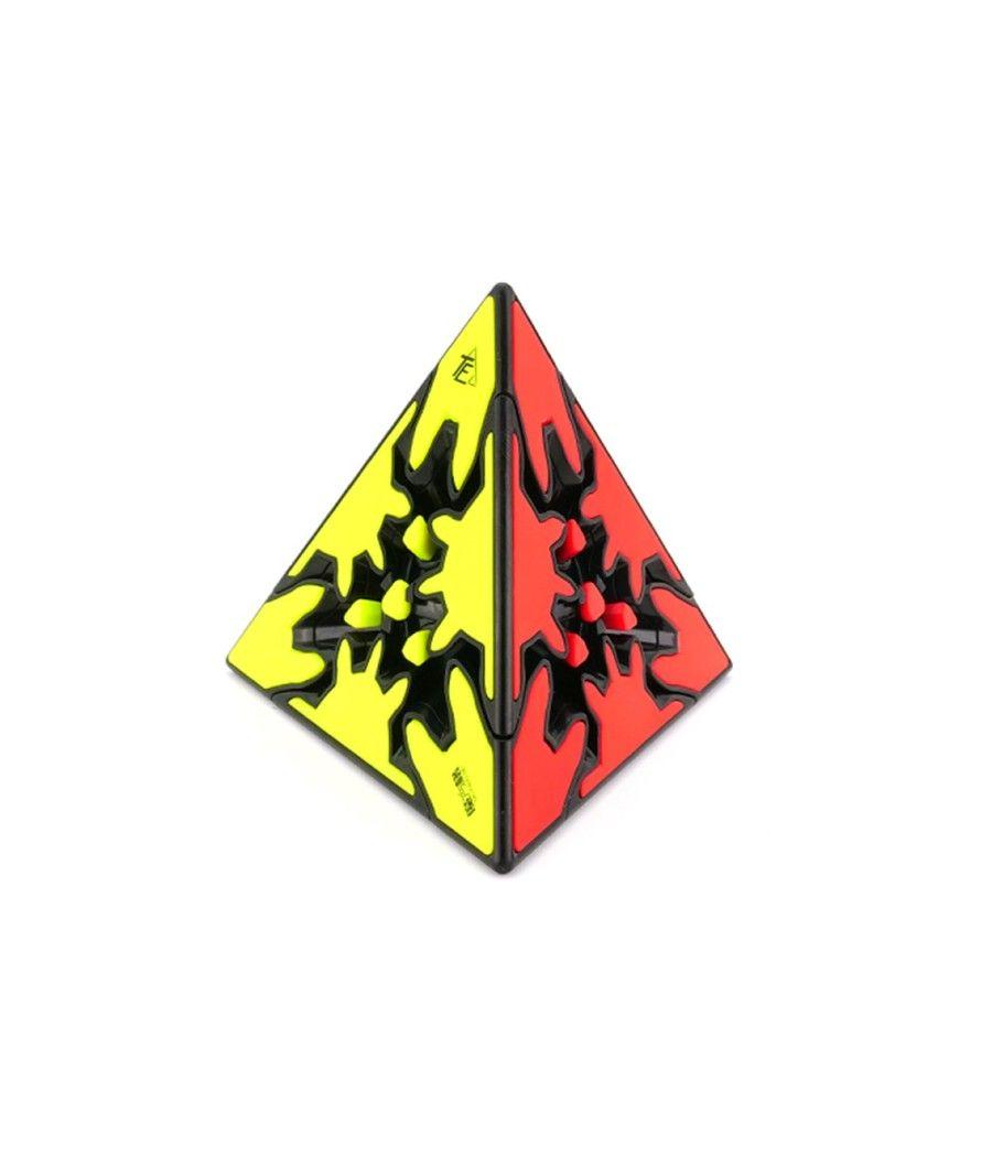 Cubo de rubik qiyi gear pyraminx borde negros - Imagen 2