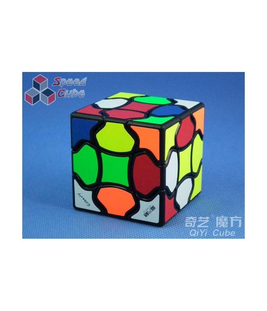 Cubo de rubik qiyi fluffy 3x3 bordes negros - Imagen 2