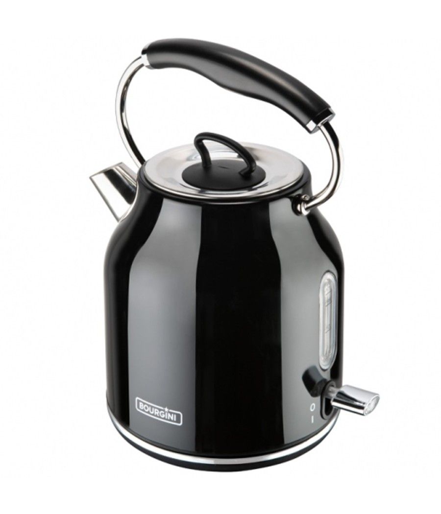Hervidor de agua bourgini nostalgic water kettle deluxe negro 1.78l - Imagen 4